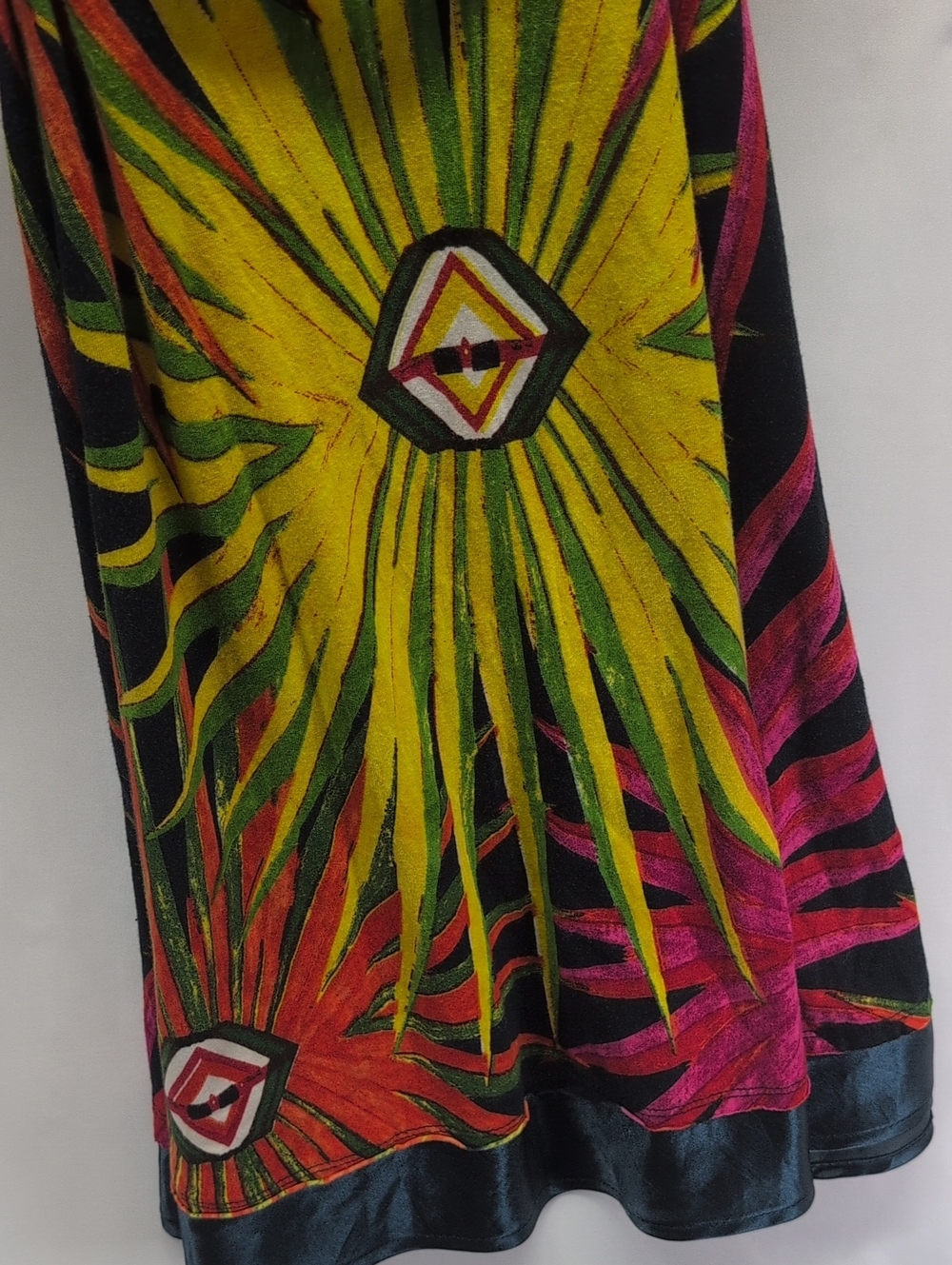 Desigual Black Multicolor Sunburst Fit-and-Flare Mini Dress - Picture 7 of 7
